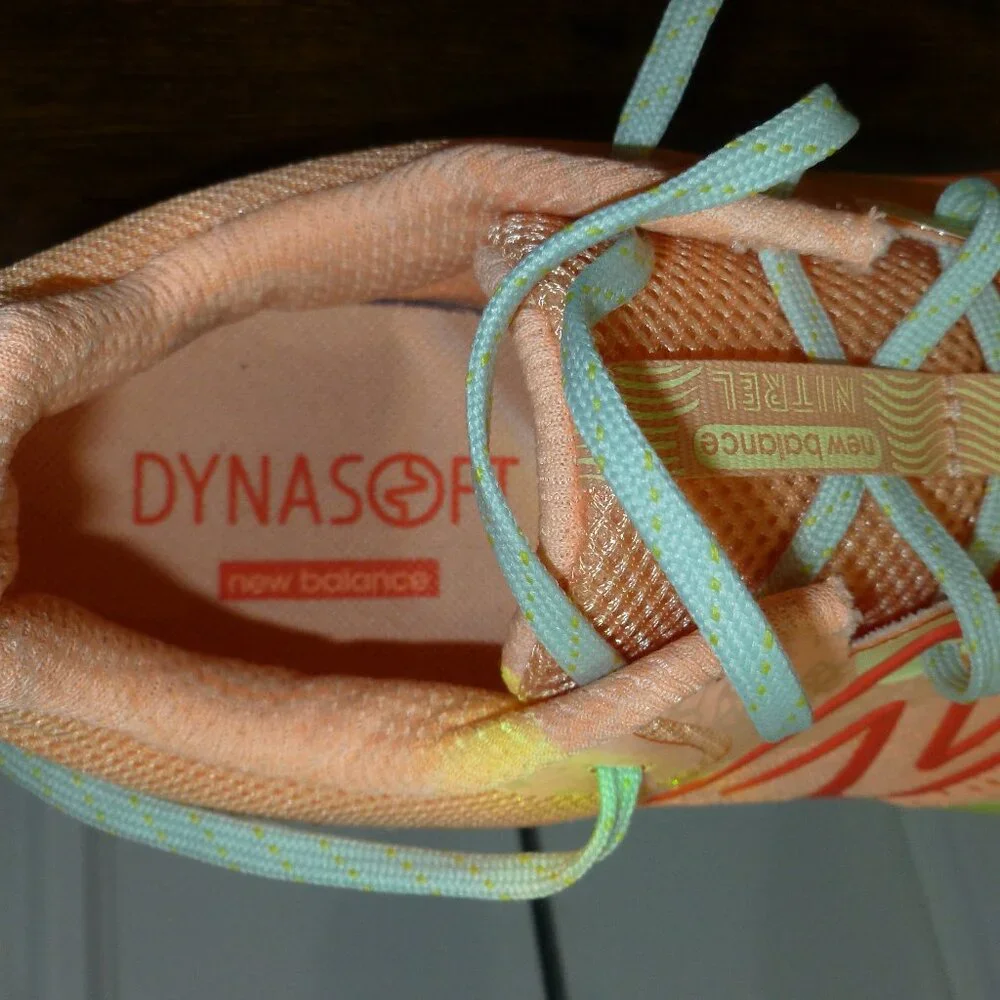 New Balance Light Orange Dynasoft Trail Running Shoes - Picture 14 of 16